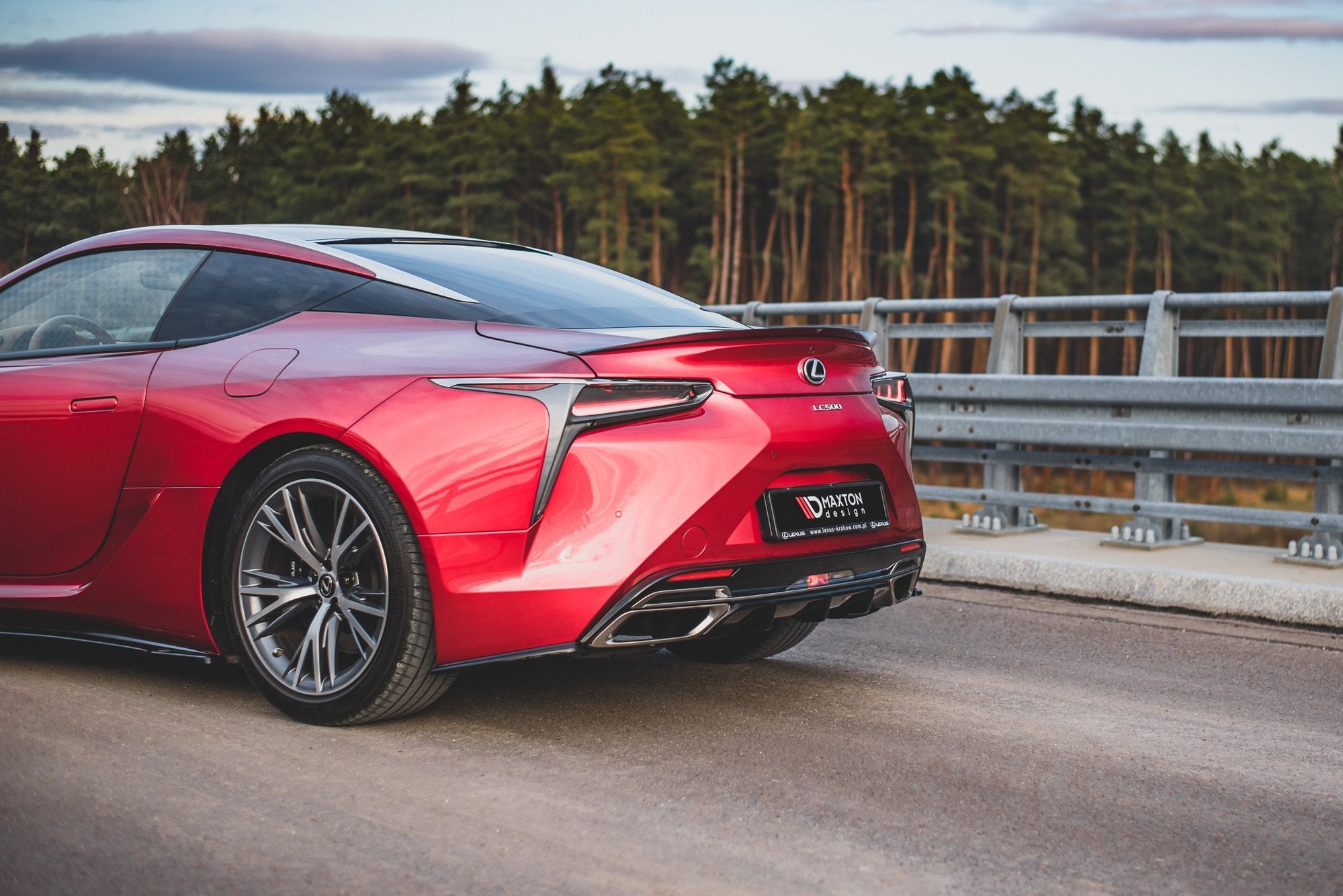 Rear Side Splitters Lexus LC 500