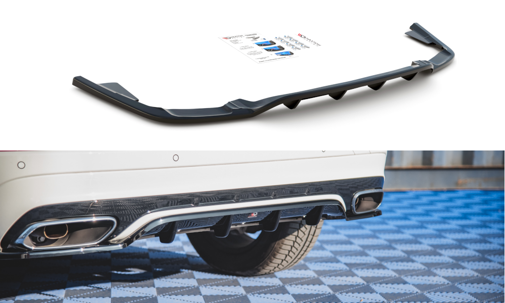 Central Rear Splitter (with vertical bars) Volvo XC60 Mk2 R-Design