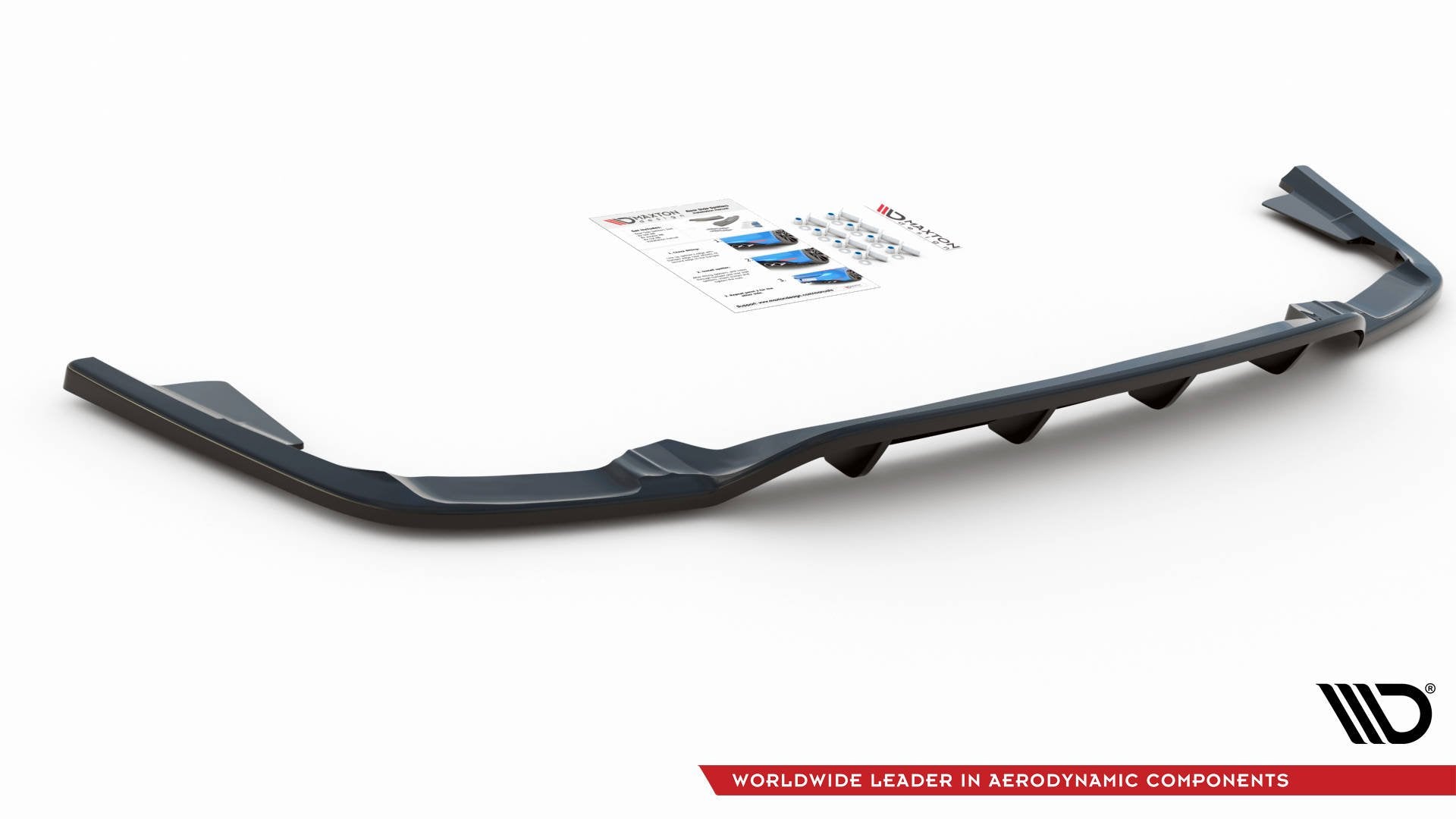 Central Rear Splitter (with vertical bars) Volvo XC60 Mk2 R-Design