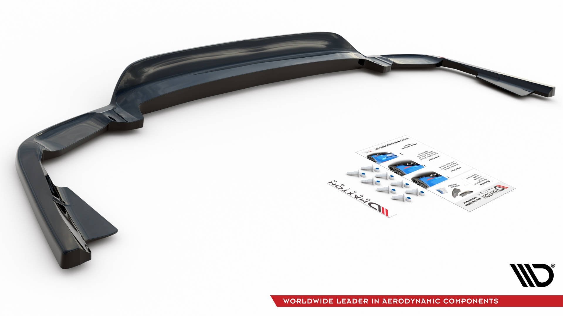 Central Rear Splitter (with vertical bars) Volvo XC60 Mk2 R-Design