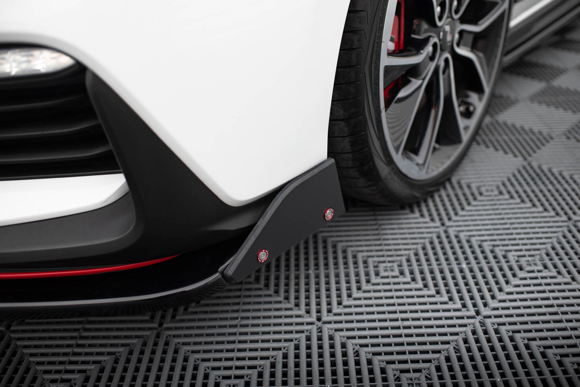 Front Splitter V.6 + Flaps Hyundai I30 N Mk3 Hatchback/Fastback