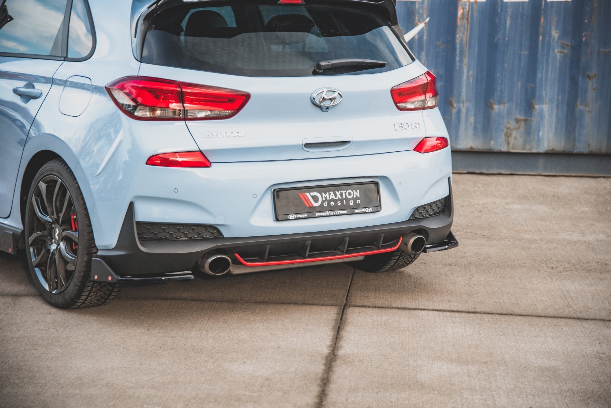 Rear Side Splitters V.6 + Flaps Hyundai I30 N Mk3 Hatchback