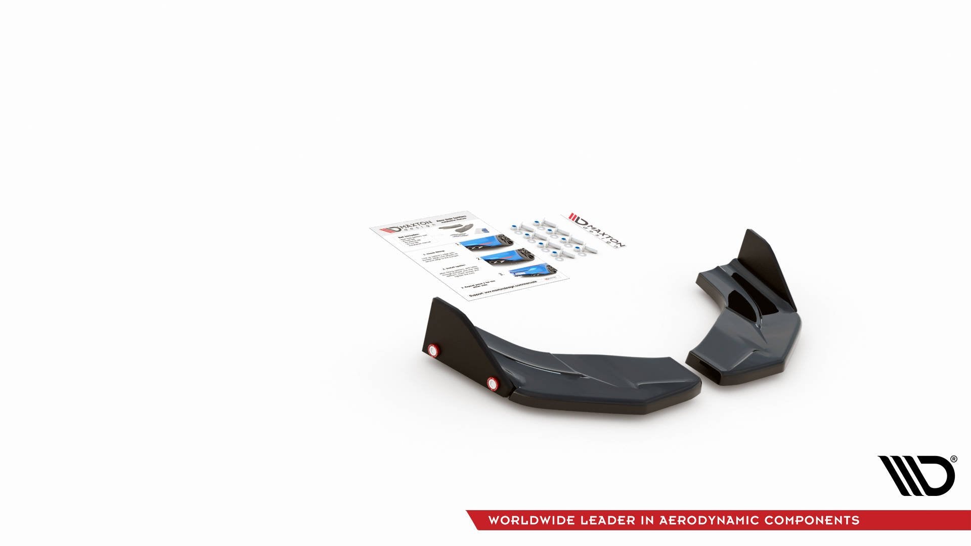 Rear Side Splitters V.7 + Flaps Hyundai I30 N Mk3 Hatchback