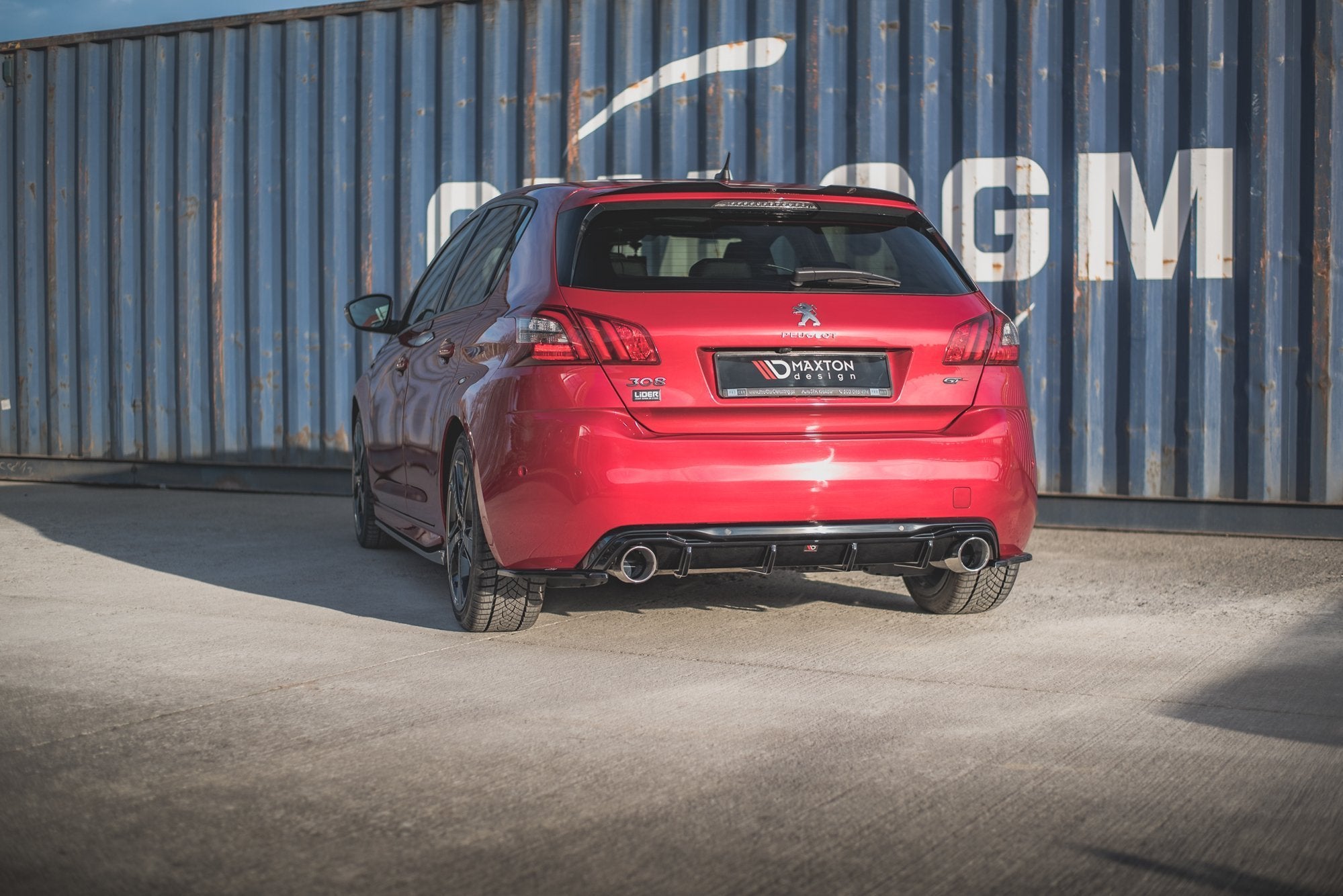 Rear Side Splitters Peugeot 308 GT Mk2 Facelift