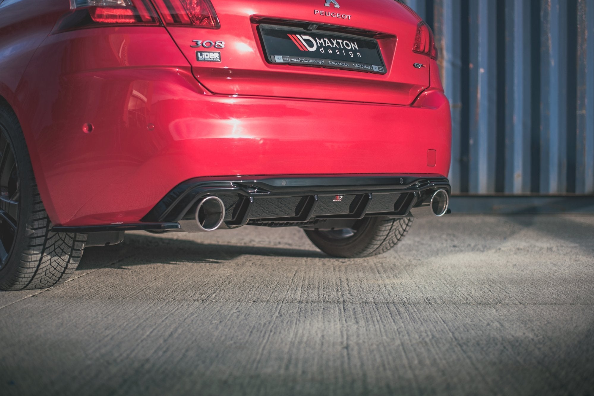 Rear Side Splitters Peugeot 308 GT Mk2 Facelift