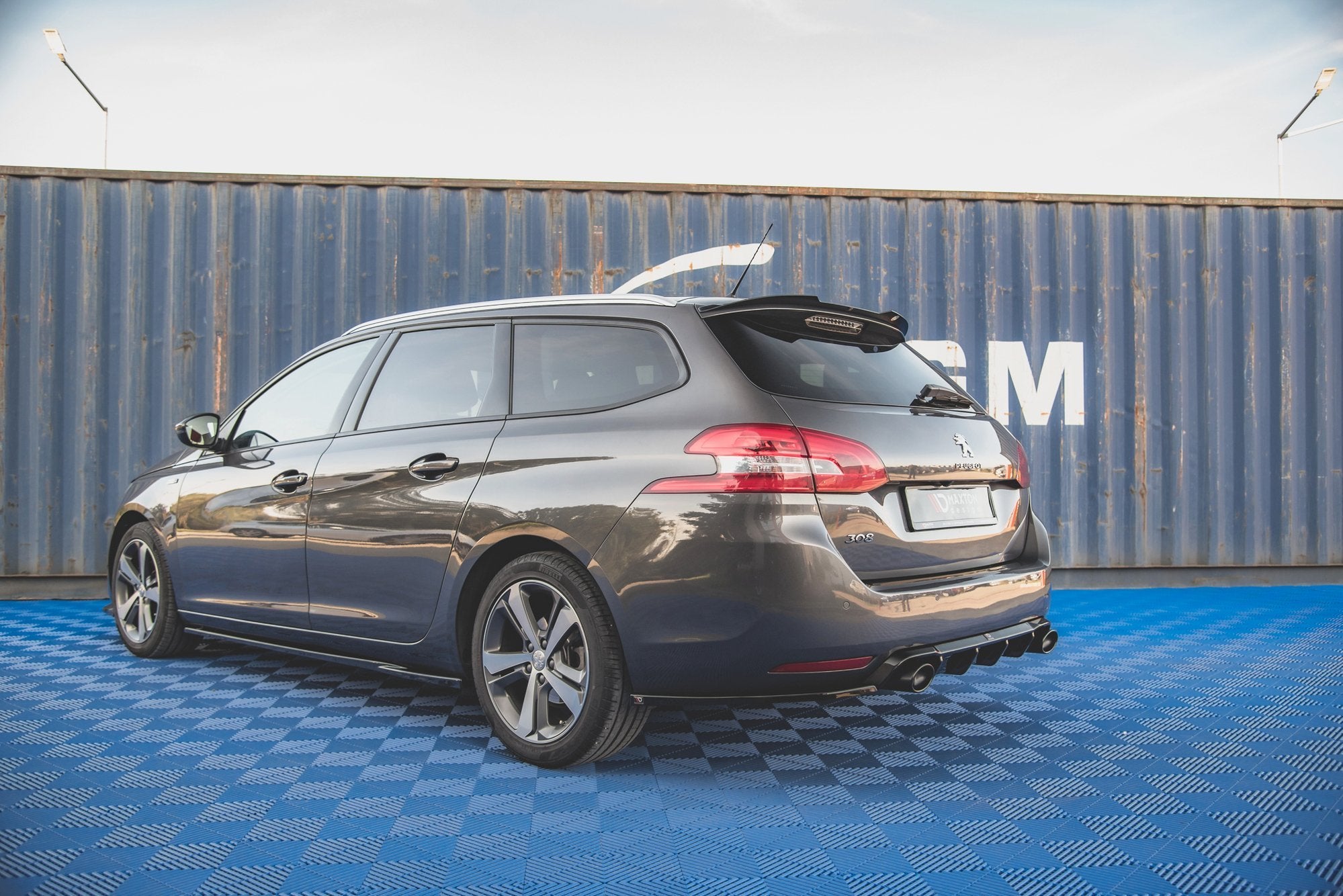 Rear Side Splitters V.2 Peugeot 308 SW Mk2 Facelift