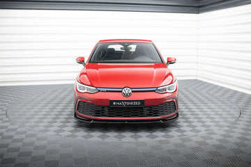 Front Splitter V.3 + Flaps Volkswagen Golf GTI / GTE / GTD / R-Line Mk8 - 0