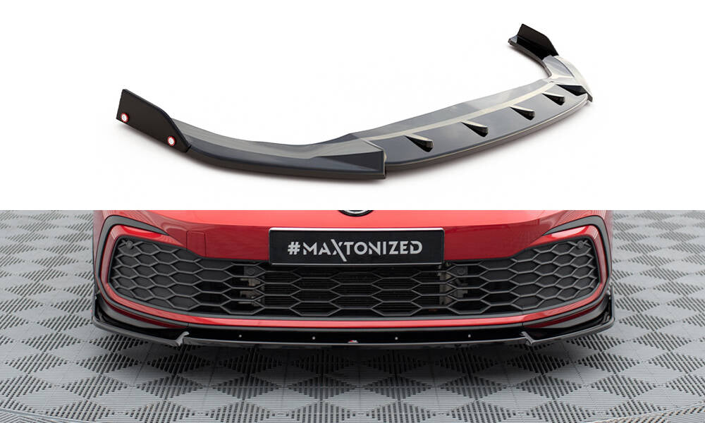 Front Splitter V.3 + Flaps Volkswagen Golf GTI / GTE / R-Line Mk8