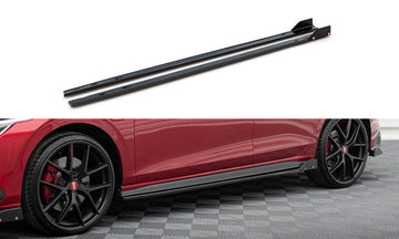 Side Skirts Diffusers V.2 + Flaps Volkswagen Golf GTI / GTE / GTI Clubsport / R-Line Mk8