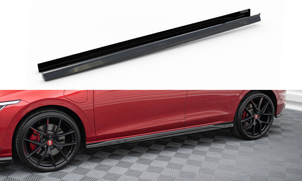 Side Skirts Diffusers V.3 Volkswagen Golf GTI / GTE / GTI Clubsport / GTD / R-Line Mk8