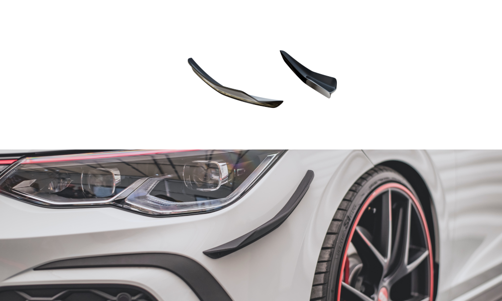 Front Bumper Wings (Canards) Volkswagen Golf 8 GTI