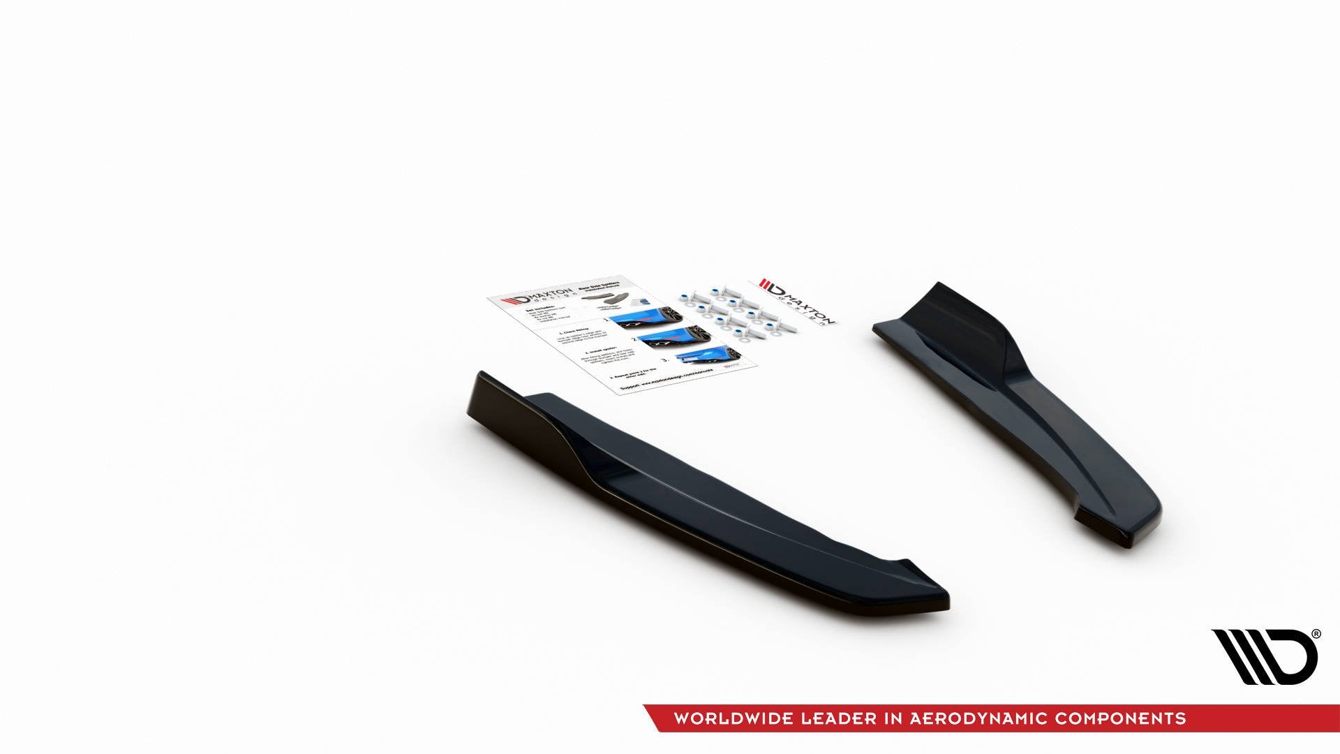 Rear Side Splitters for V.2 Ford Focus ST-Line Estate Mk4