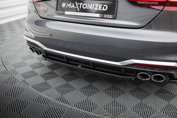 Central Rear Splitter for Audi S5 Sportback F5 Facelift - 0