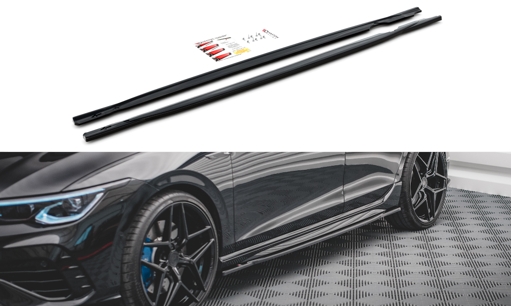 Side Skirts Diffusers V.1 Volkswagen Golf R Mk8