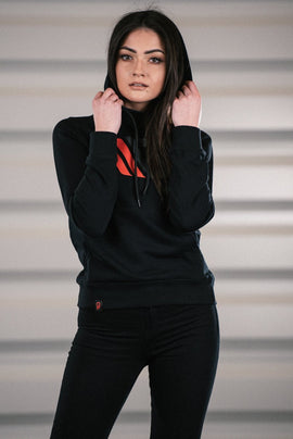 Womens Black Hoodie - 0