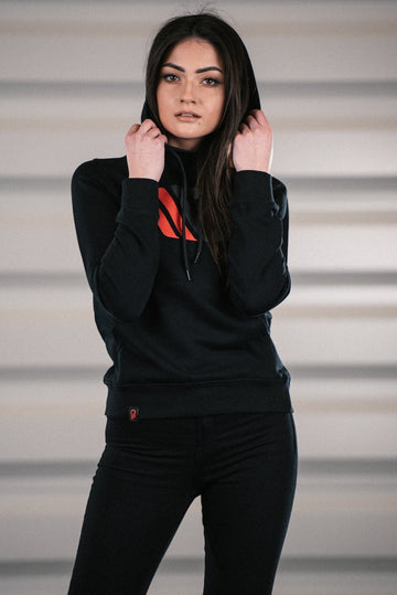 Womens Black Hoodie - 0
