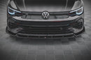 Front Splitter V.2 + Flaps Volkswagen Golf R Mk8-3