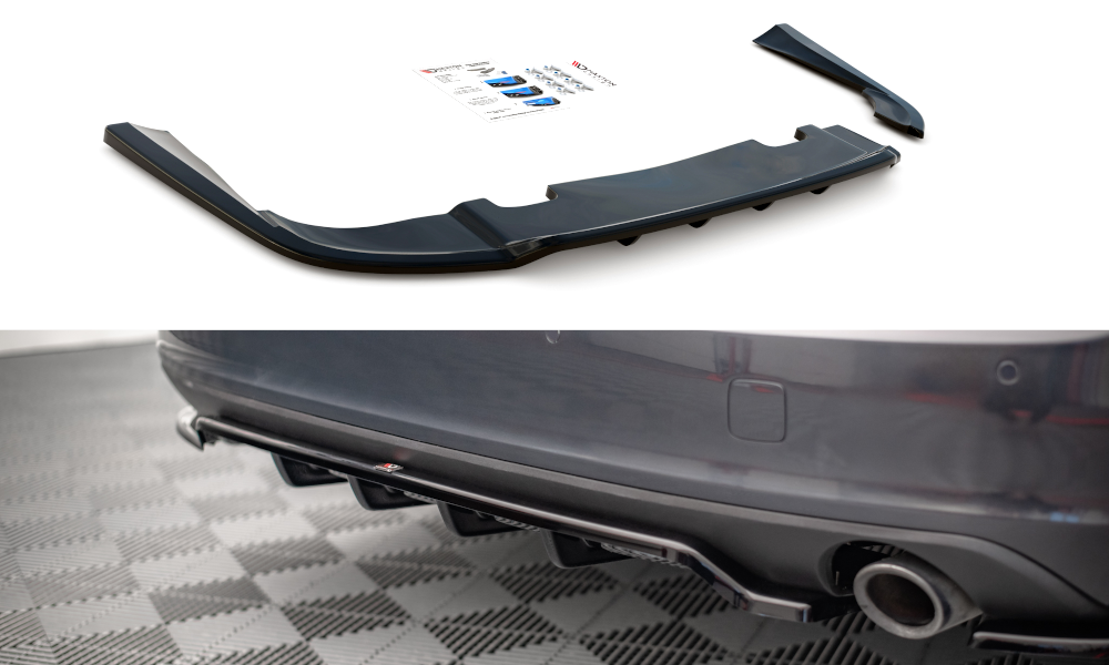 Central Rear Splitter (with vertical bars) V.1 Volvo V90 Mk2