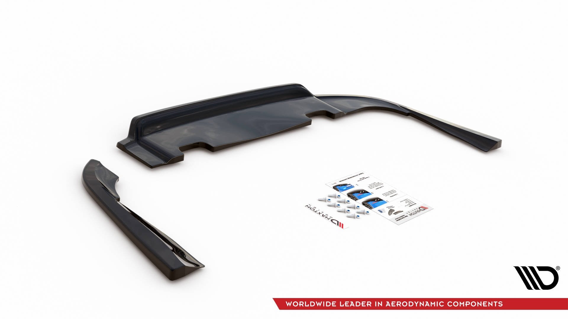 Central Rear Splitter (with vertical bars) V.1 Volvo V90 Mk2