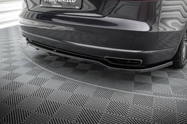 Central Rear Splitter (with vertical bars) Audi A8 D4 Facelift - 0