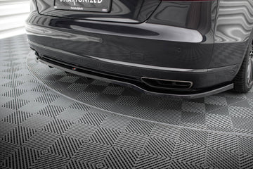 Central Rear Splitter (with vertical bars) Audi A8 D4 Facelift - 0