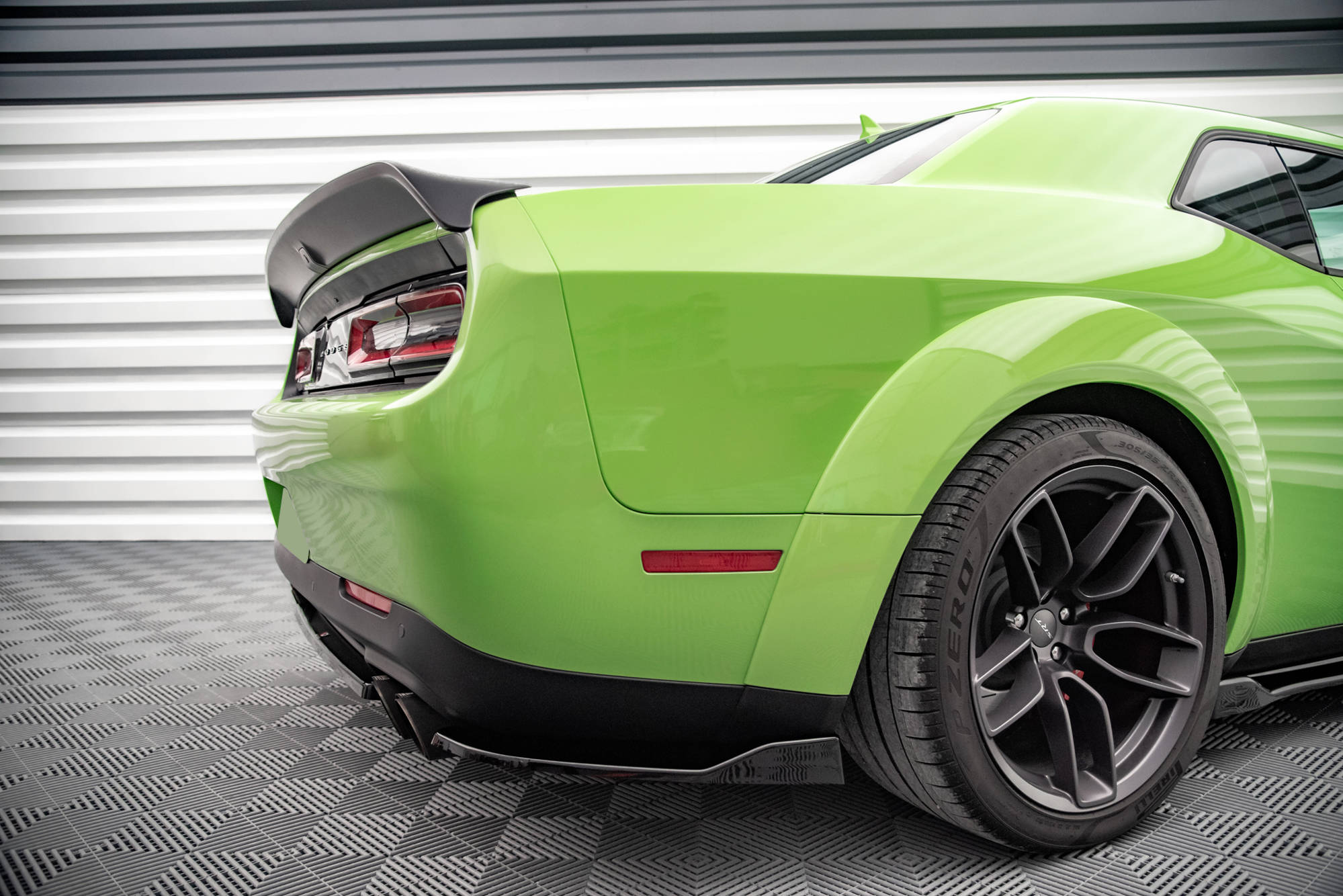 Rear Side Splitters Dodge Challenger SRT Hellcat Widebody Mk3