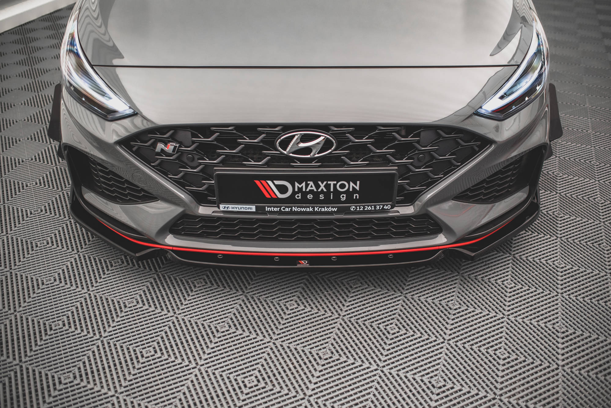 Front Splitter V.1 + Flaps Hyundai I30 N Hatchback/Fastback Mk3 Facelift