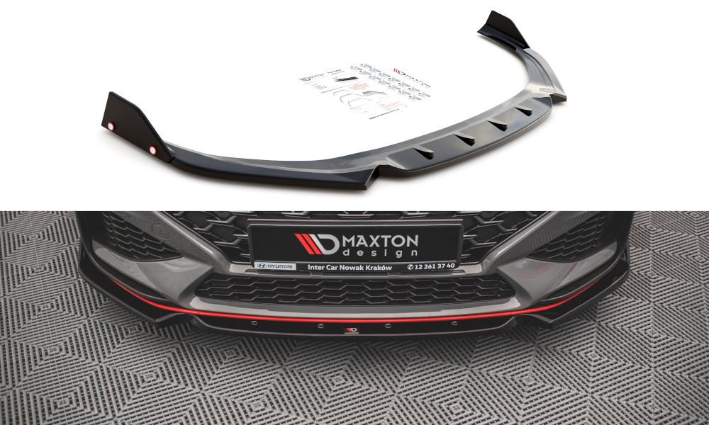 Front Splitter V.1 + Flaps Hyundai I30 N Hatchback/Fastback Mk3 Facelift