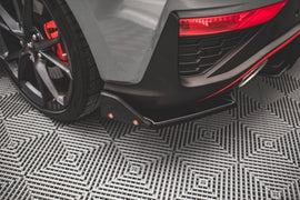 Rear Side Splitters V.1 + Flaps Hyundai I30 N Hatchback Mk3 Facelift - 0