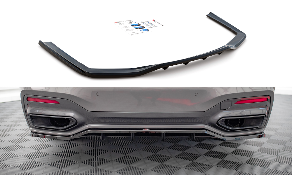 Rear Splitter (with vertical bars) V.1 BMW 7 M-Pack G11 Facelift