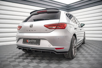 Rear Splitter (with vertical bars) Seat Leon Hatchback Mk3 - 0