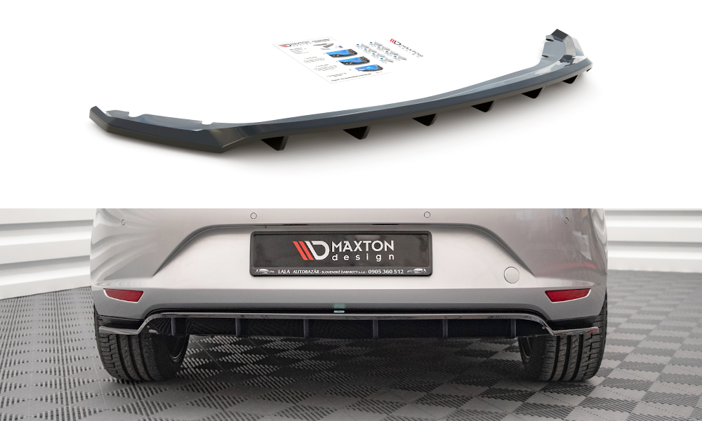 Central Rear Splitter (with vertical bars) Seat Leon Hatchback Mk3