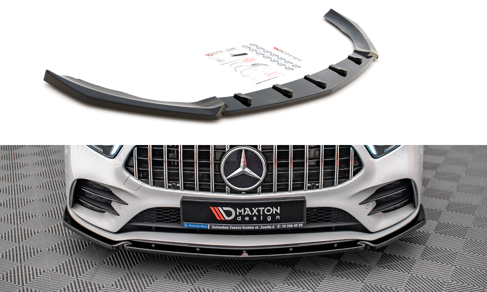 Front Splitter V.4 Mercedes A35 AMG / AMG-Line W177 