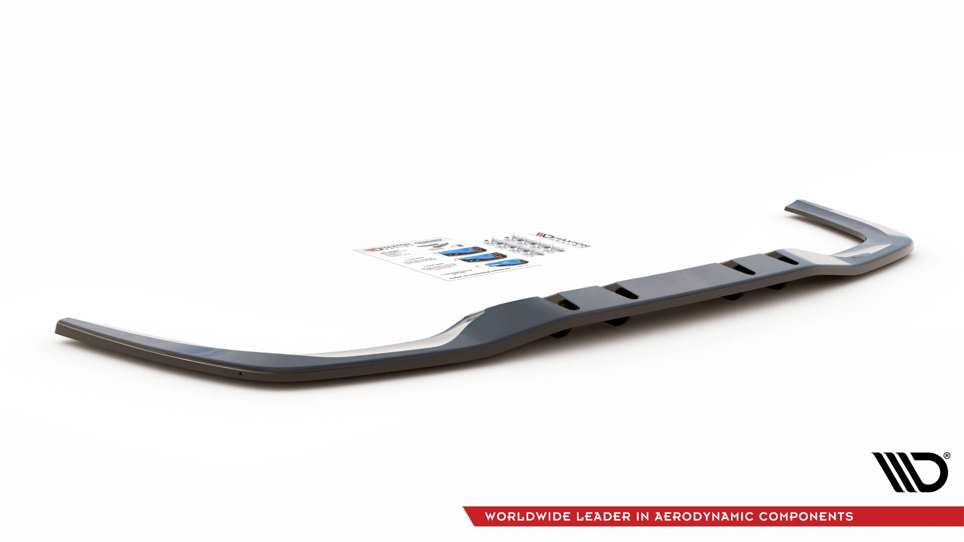 Central Rear Splitter (with vertical bars) V.1 Mercedes A 35 AMG Sedan V177