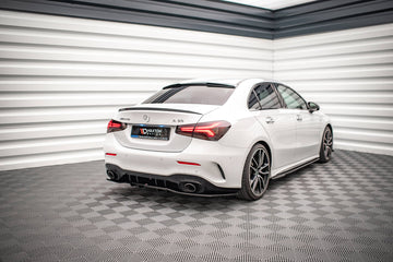 Rear Splitter (with vertical bars) V.1 Mercedes A 35 AMG Sedan V177 - 0