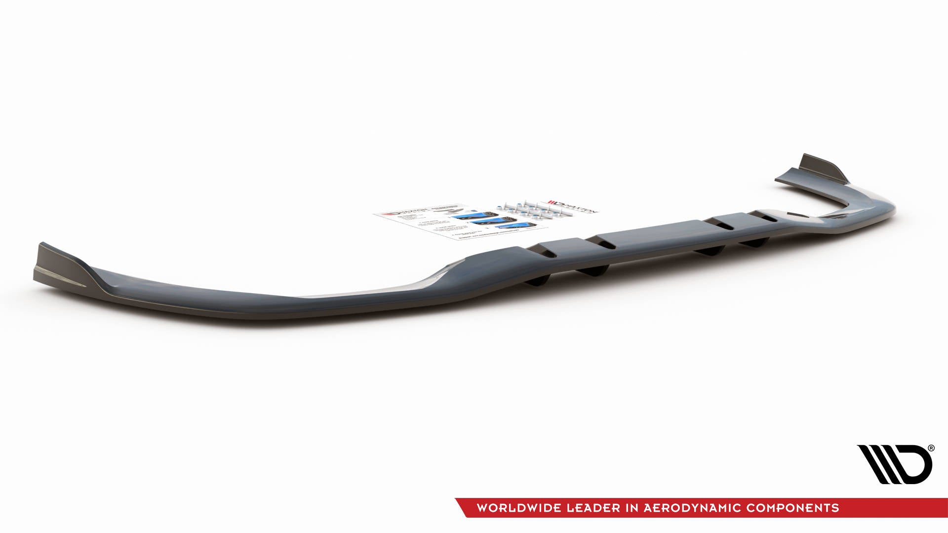 Central Rear Splitter (with vertical bars) V.2 Mercedes A 35 AMG Sedan V177