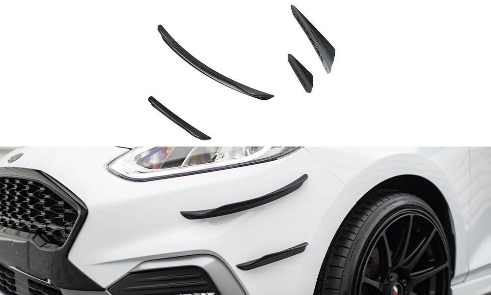 Front Bumper Wings (Canards) V.3 Ford Fiesta Mk8 ST / ST-Line 