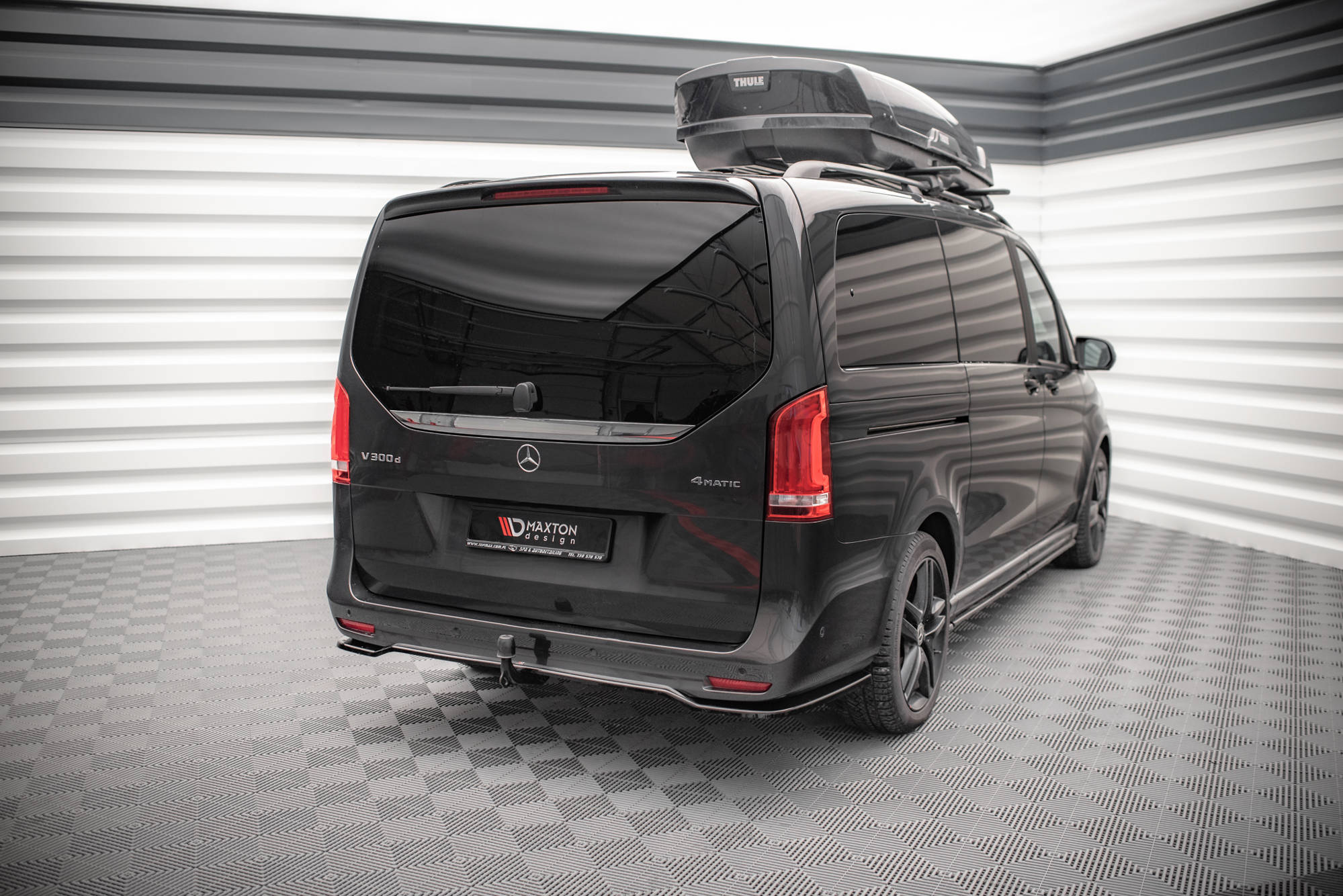 Rear Splitter (with vertical bars) Mercedes-Benz V-Class AMG-Line W447 Facelift