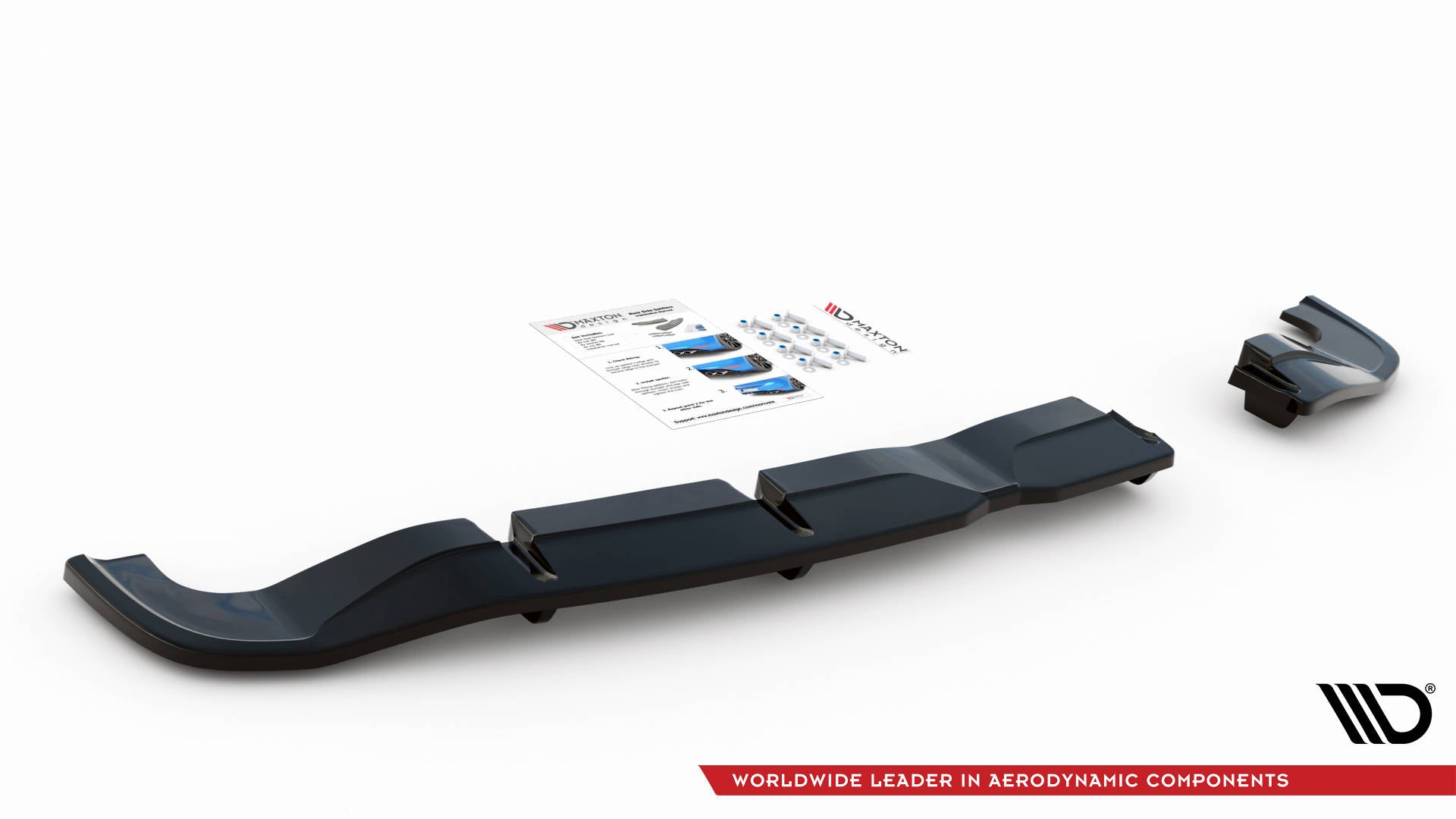 Central Rear Splitter (with vertical bars) Hyundai I20 N Mk3