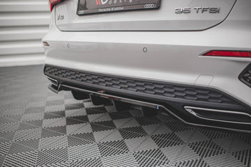 Rear Splitter (with vertical bars) Audi A3 S-Line Sportback 8Y - 0