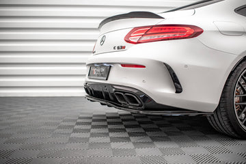 Rear Splitter (with vertical bars) Mercedes-AMG C 63AMG Coupe AMG Aero Pack C205 Facelift - 0