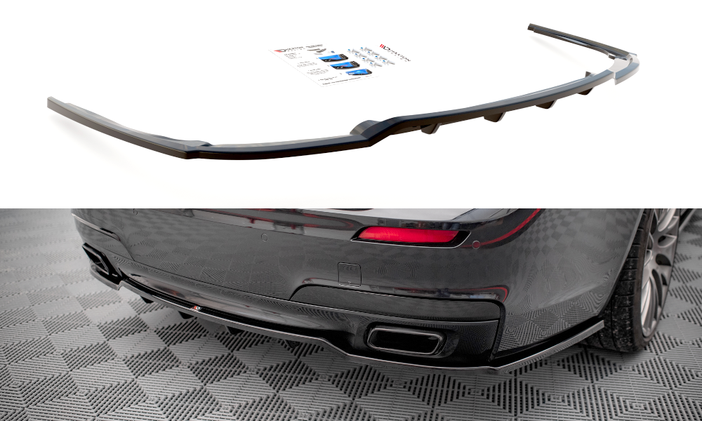 Central Rear Splitter (with vertical bars) BMW 7 M-Pack F01