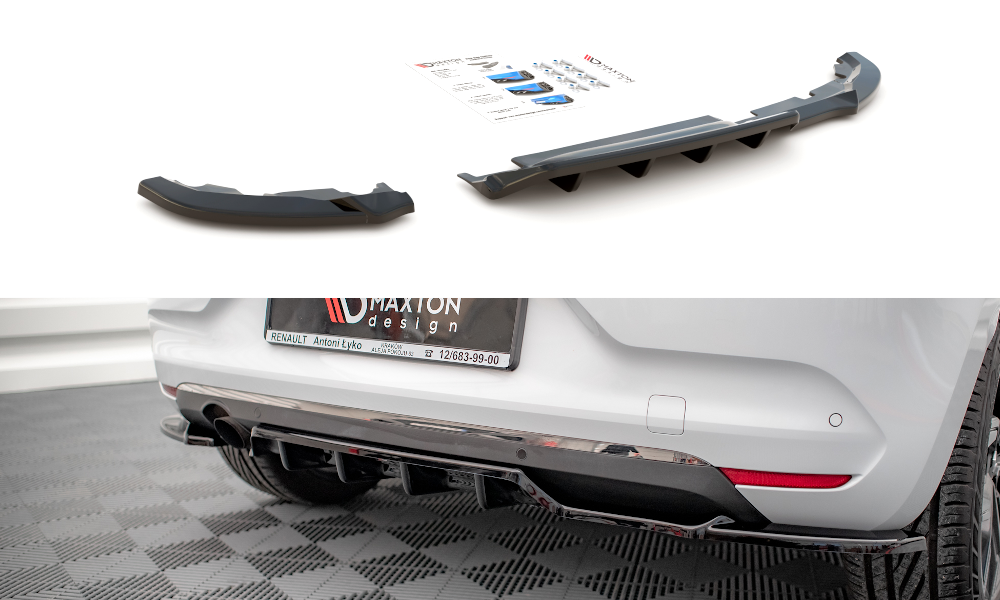 Rear Splitter (with vertical bars) Renault Clio Mk5