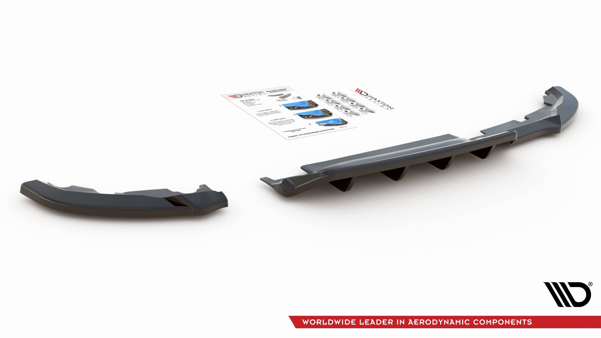 Central Rear Splitter (with vertical bars) Renault Clio Mk5