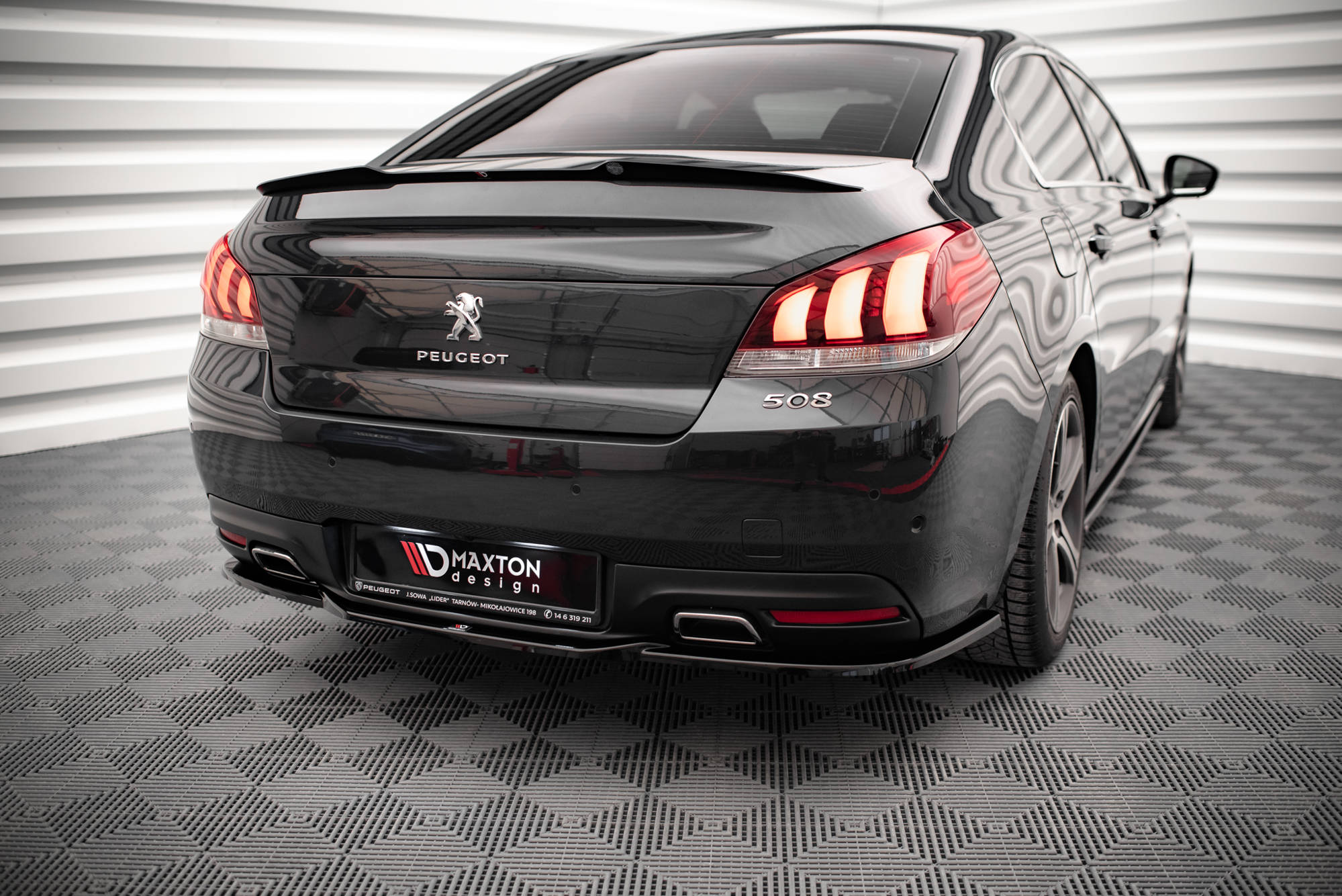 Central Rear Splitter Peugeot 508 GT Mk1 Facelift