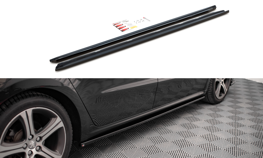 Side Skirts Diffusers Peugeot 508 GT Mk1 Facelift