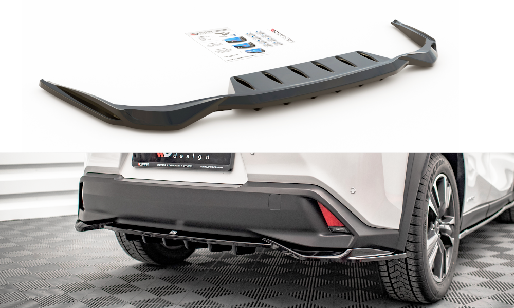 Central Rear Splitter (with vertical bars) Lexus UX Mk1