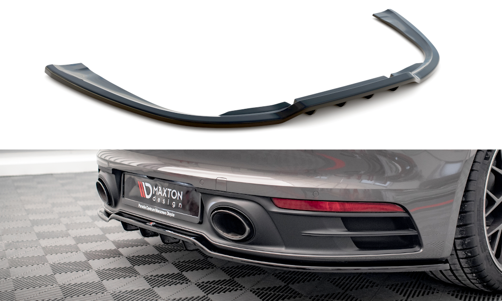 Central Rear Splitter (with vertical bars) Porsche 911 Carrera 4S 992