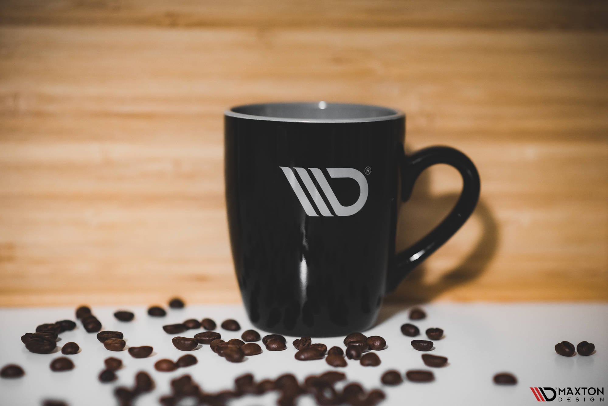 Black Maxton Design Mug