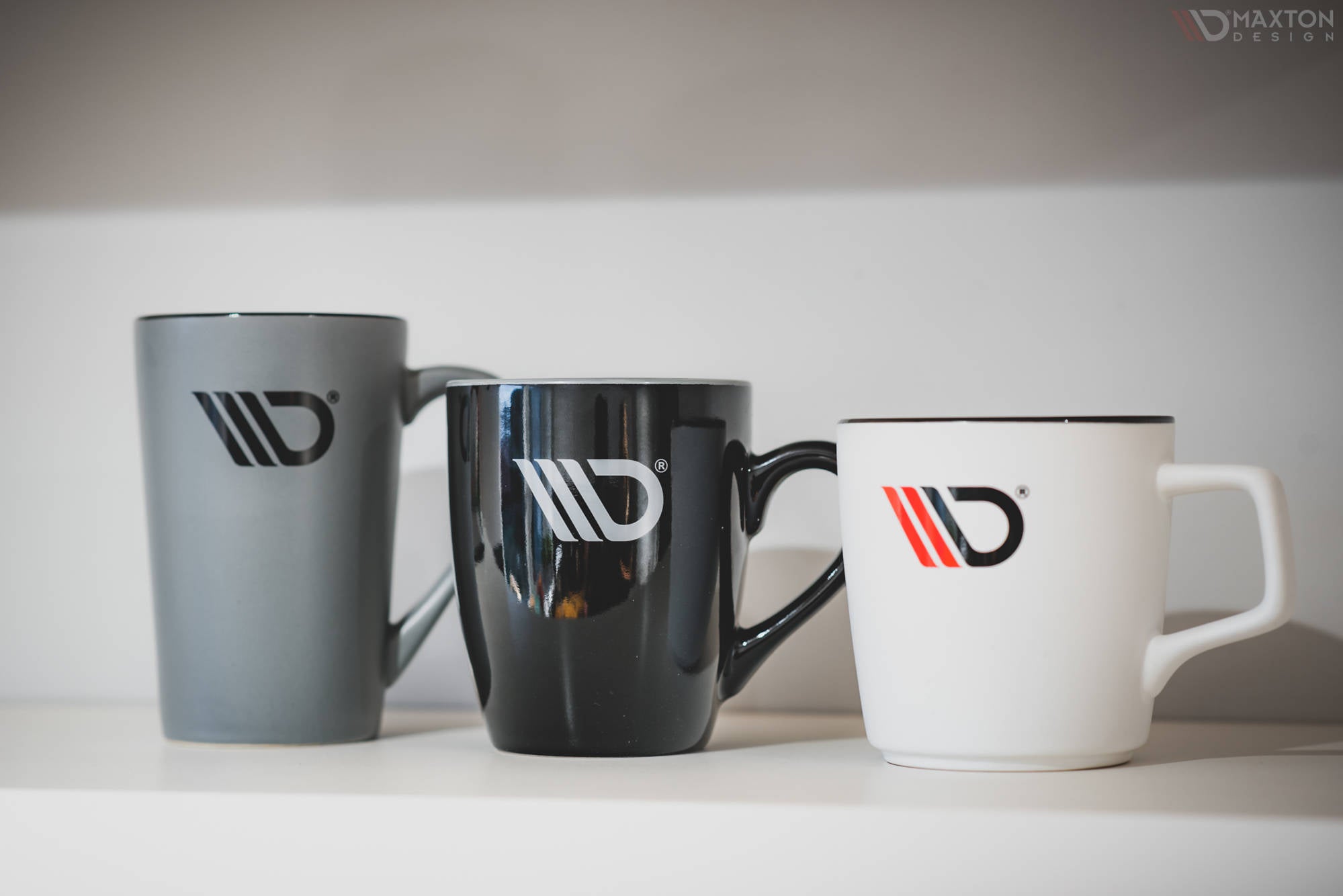 Black Maxton Design Mug